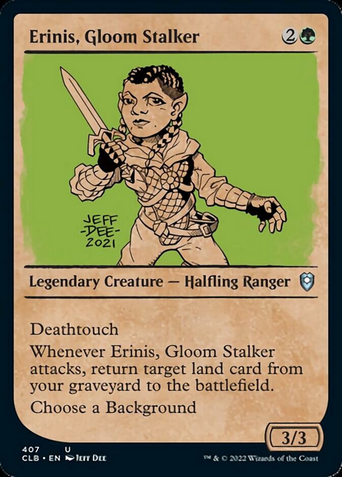 Erinis, Gloom Stalker (Showcase) [Commander Legends: Battle for Baldur's Gate] | Kessel Run Games Inc. 