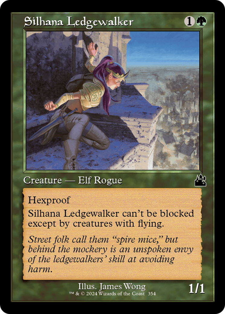 Silhana Ledgewalker (Retro Frame) [Ravnica Remastered] | Kessel Run Games Inc. 