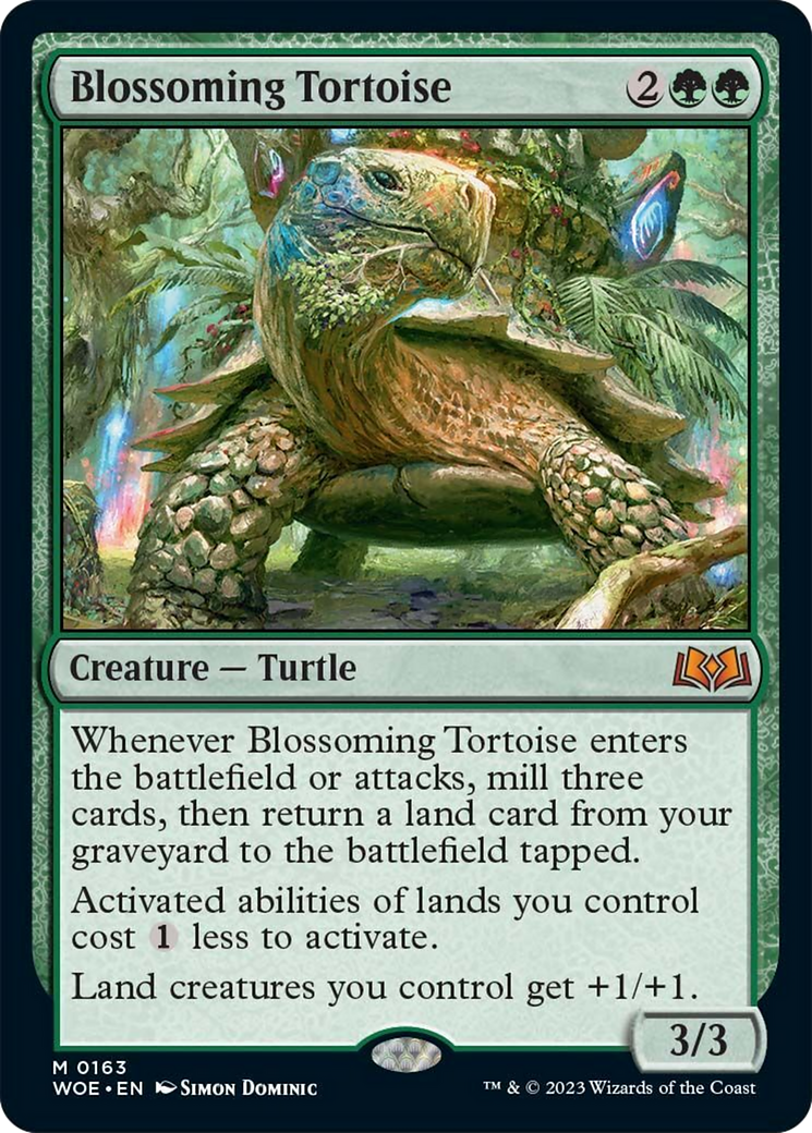 Blossoming Tortoise [Wilds of Eldraine] | Kessel Run Games Inc. 