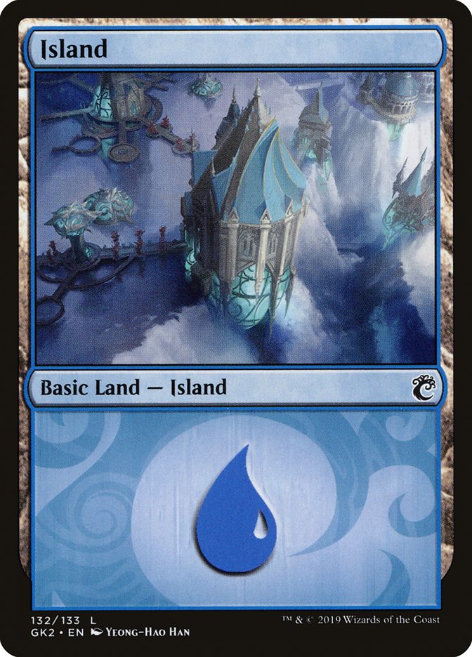 Island (132) [Ravnica Allegiance Guild Kit] | Kessel Run Games Inc. 