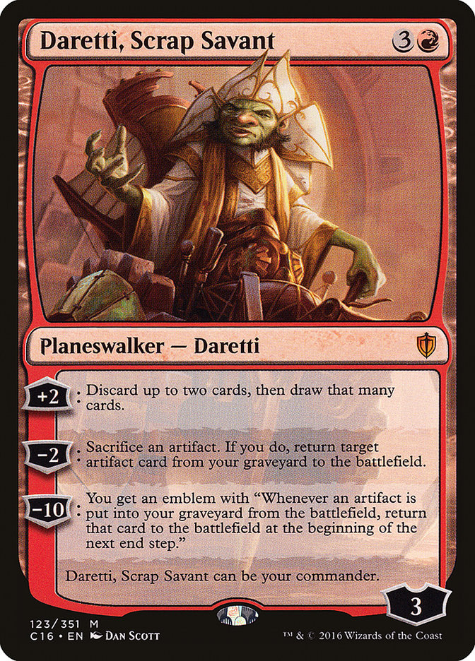 Daretti, Scrap Savant [Commander 2016] | Kessel Run Games Inc. 