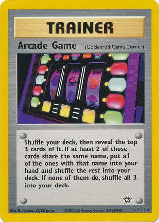 Arcade Game (83/111) [Neo Genesis Unlimited] | Kessel Run Games Inc. 