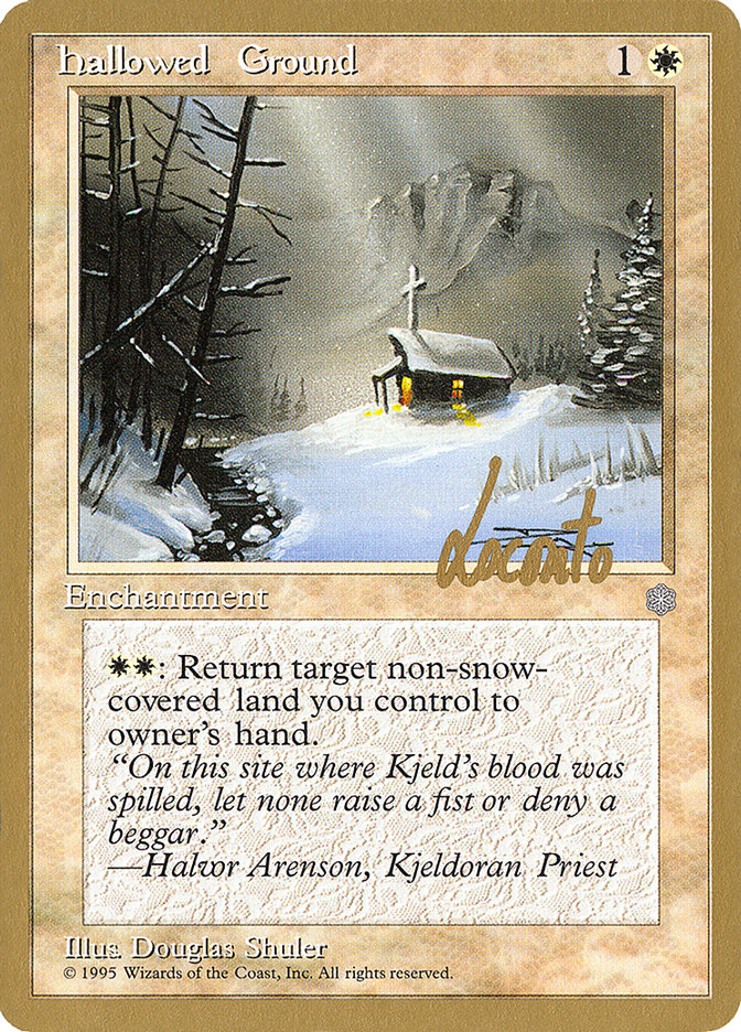 Hallowed Ground (Michael Loconto) [Pro Tour Collector Set] | Kessel Run Games Inc. 