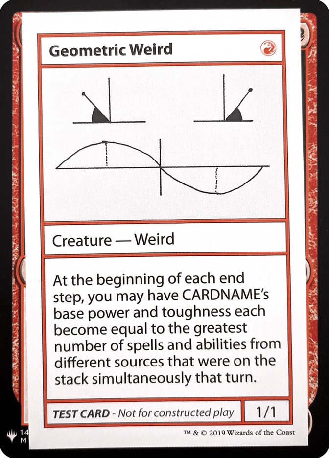 Geometric Weird [Mystery Booster Playtest Cards] | Kessel Run Games Inc. 