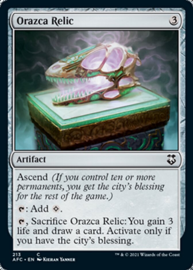 Orazca Relic [Dungeons & Dragons: Adventures in the Forgotten Realms Commander] | Kessel Run Games Inc. 