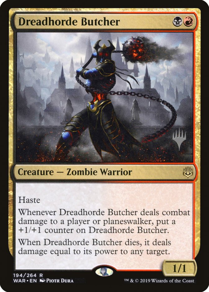 Dreadhorde Butcher (Promo Pack) [War of the Spark Promos] | Kessel Run Games Inc. 