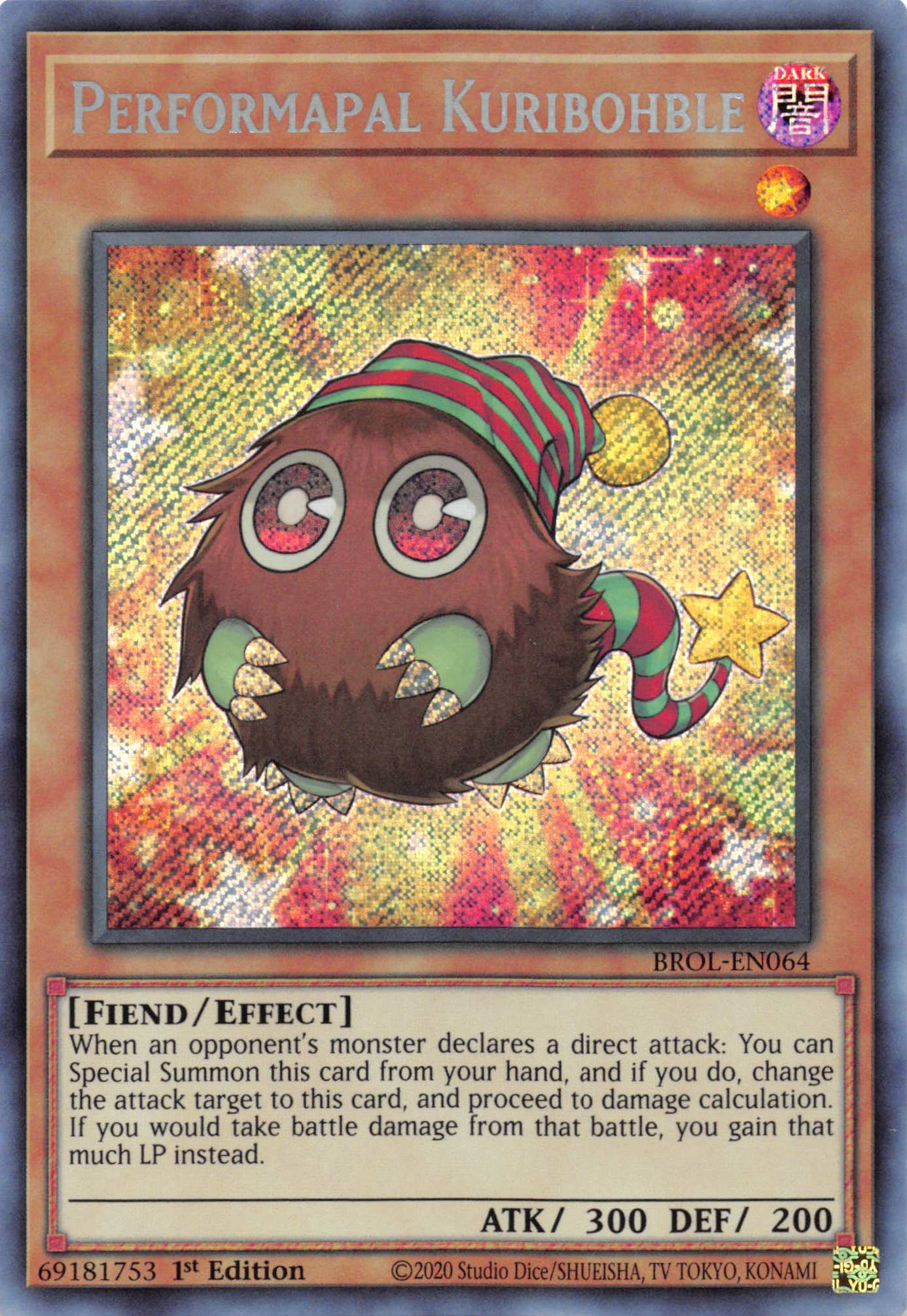 Performapal Kuribohble [BROL-EN064] Secret Rare | Kessel Run Games Inc. 