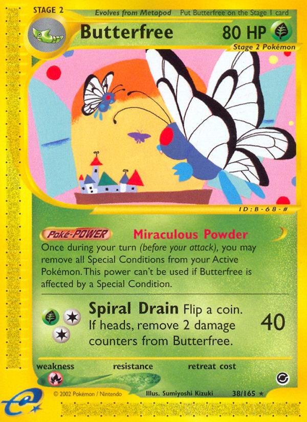 Butterfree (38/165) [Expedition: Base Set] | Kessel Run Games Inc. 