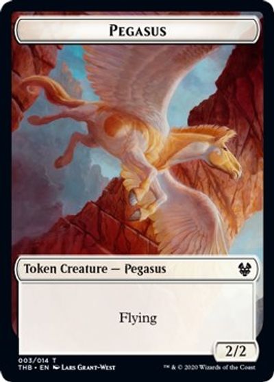 Pegasus // Shark Double-Sided Token [Challenger Decks 2021 Tokens] | Kessel Run Games Inc. 