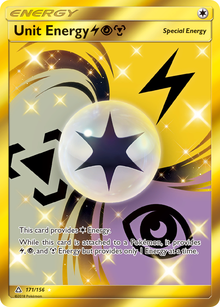 Unit Energy (171/156) (Lightning, Psychic, Metal) [Sun & Moon: Ultra Prism] | Kessel Run Games Inc. 