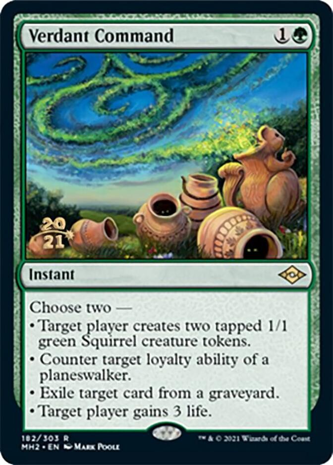 Verdant Command [Modern Horizons 2 Prerelease Promos] | Kessel Run Games Inc. 