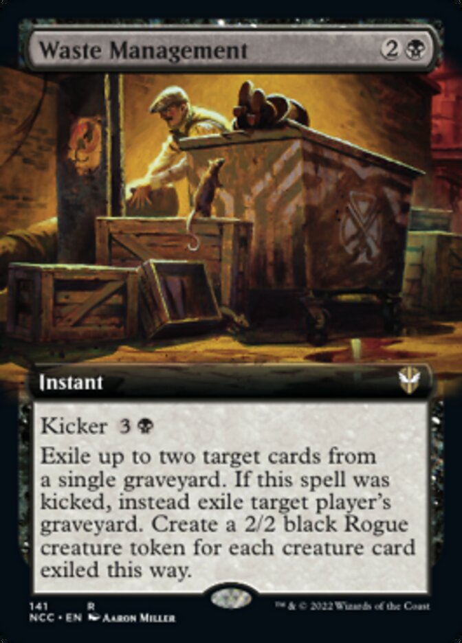 Waste Management (Extended Art) [Streets of New Capenna Commander] | Kessel Run Games Inc. 