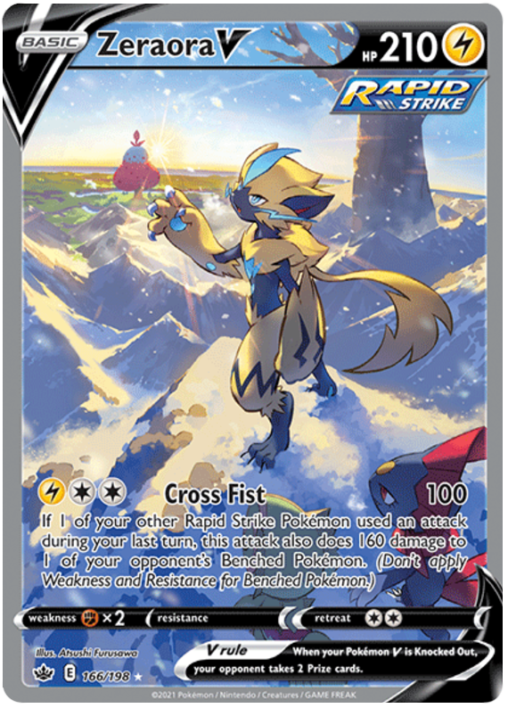 Zeraora V (166/198) [Sword & Shield: Chilling Reign] | Kessel Run Games Inc. 