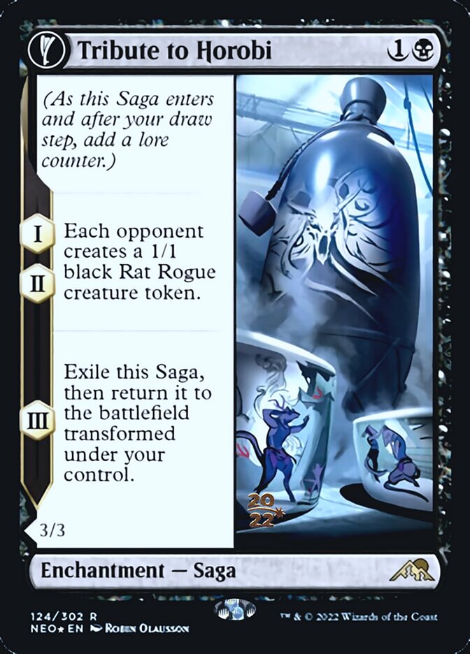 Tribute to Horobi // Echo of Death's Wail [Kamigawa: Neon Dynasty Prerelease Promos] | Kessel Run Games Inc. 