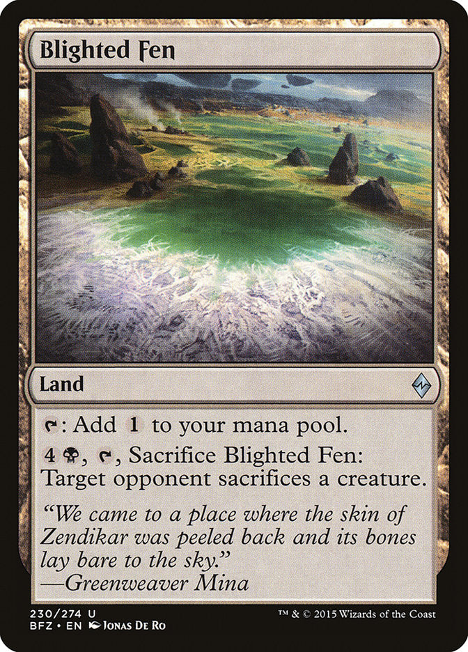 Blighted Fen [Battle for Zendikar] | Kessel Run Games Inc. 