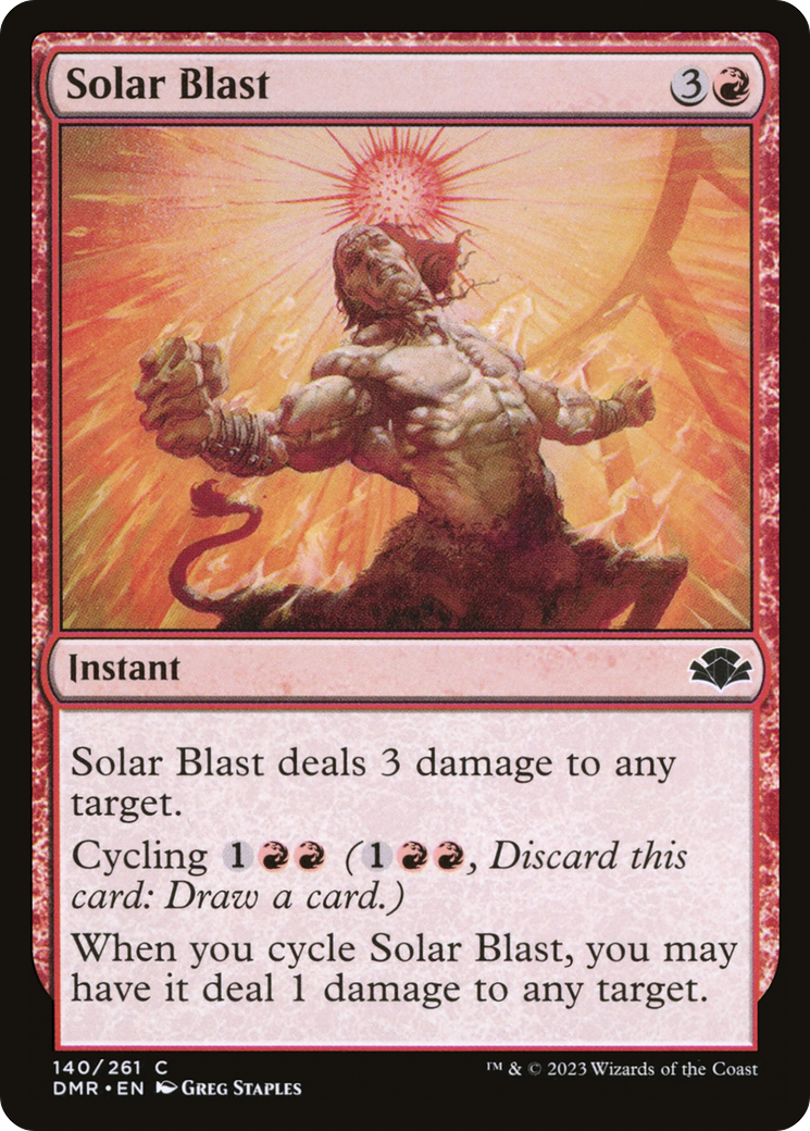 Solar Blast [Dominaria Remastered] | Kessel Run Games Inc. 