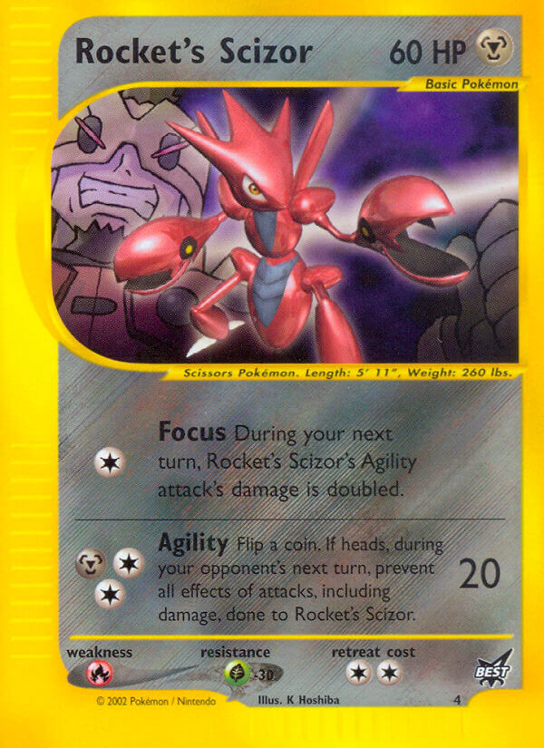 Rocket's Scizor (4) [Best of Promos] | Kessel Run Games Inc. 