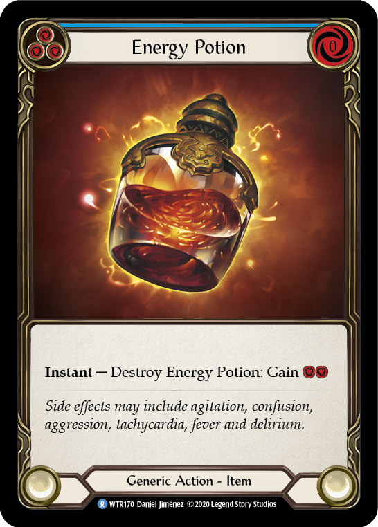 Energy Potion [U-WTR170] (Welcome to Rathe Unlimited)  Unlimited Rainbow Foil | Kessel Run Games Inc. 