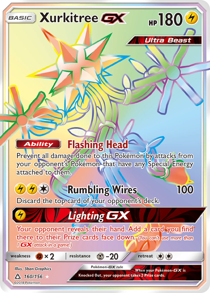 Xurkitree GX (160/156) [Sun & Moon: Ultra Prism] | Kessel Run Games Inc. 