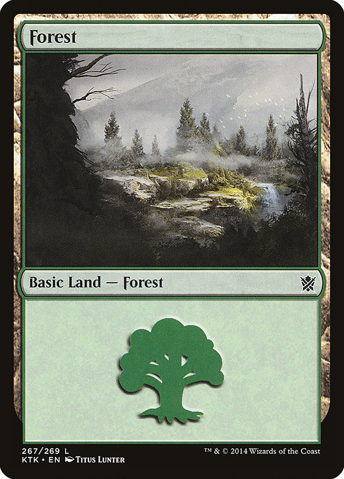 Forest (267) [Khans of Tarkir] | Kessel Run Games Inc. 