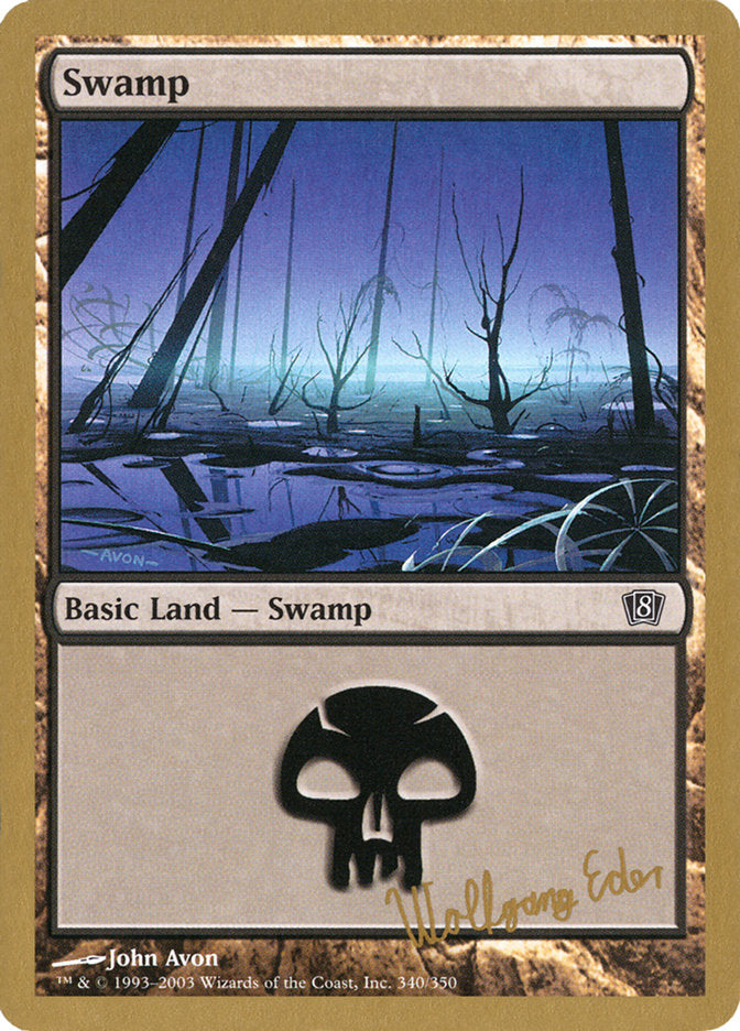Swamp (we340) (Wolfgang Eder) [World Championship Decks 2003] | Kessel Run Games Inc. 
