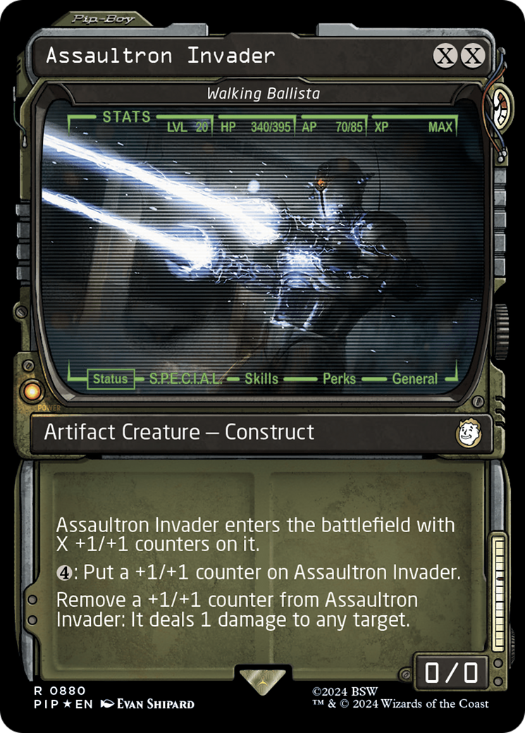 Assaultron Invader - Walking Ballista (Surge Foil) [Fallout] | Kessel Run Games Inc. 