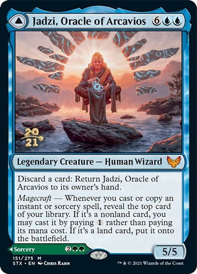 Jadzi, Oracle of Arcavios // Journey to the Oracle [Strixhaven: School of Mages Prerelease Promos] | Kessel Run Games Inc. 