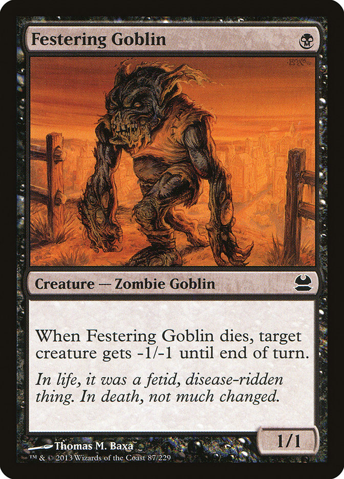 Festering Goblin [Modern Masters] | Kessel Run Games Inc. 