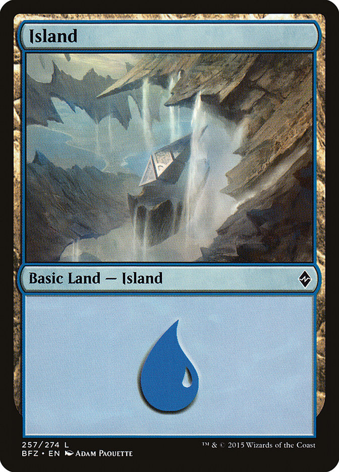 Island (257) [Battle for Zendikar] | Kessel Run Games Inc. 