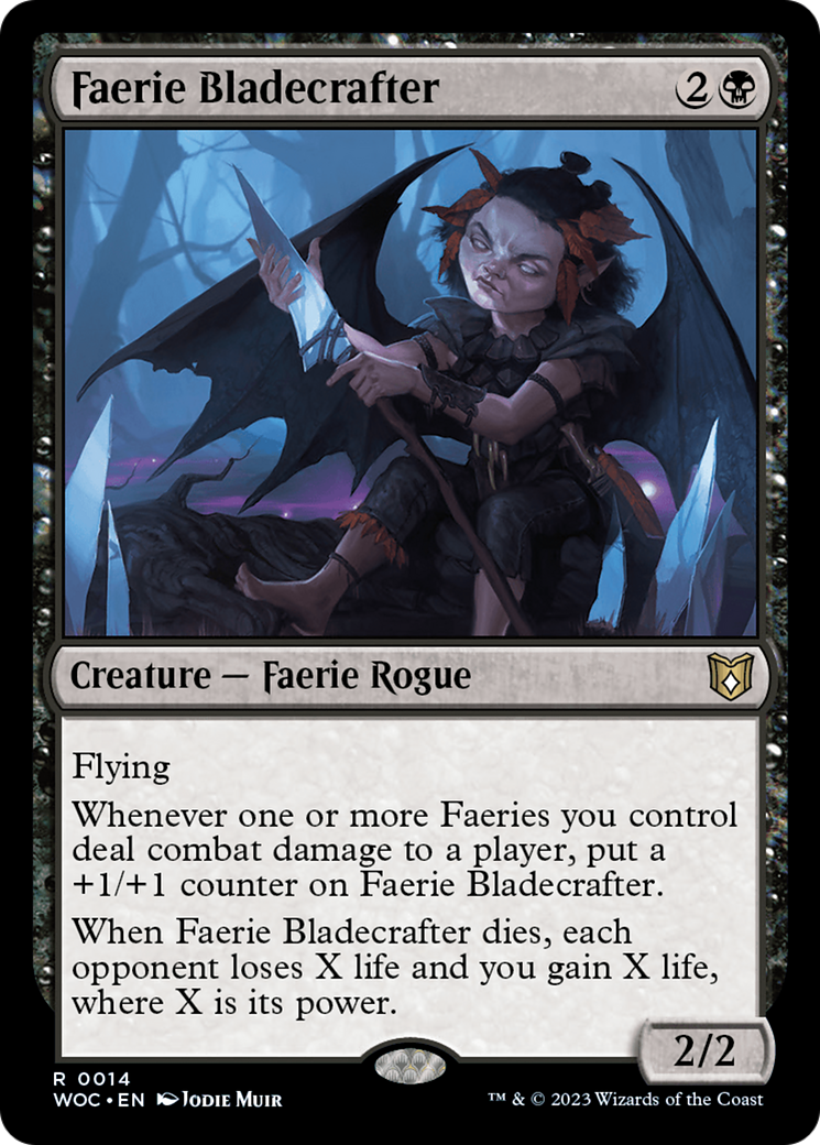 Faerie Bladecrafter [Wilds of Eldraine Commander] | Kessel Run Games Inc. 