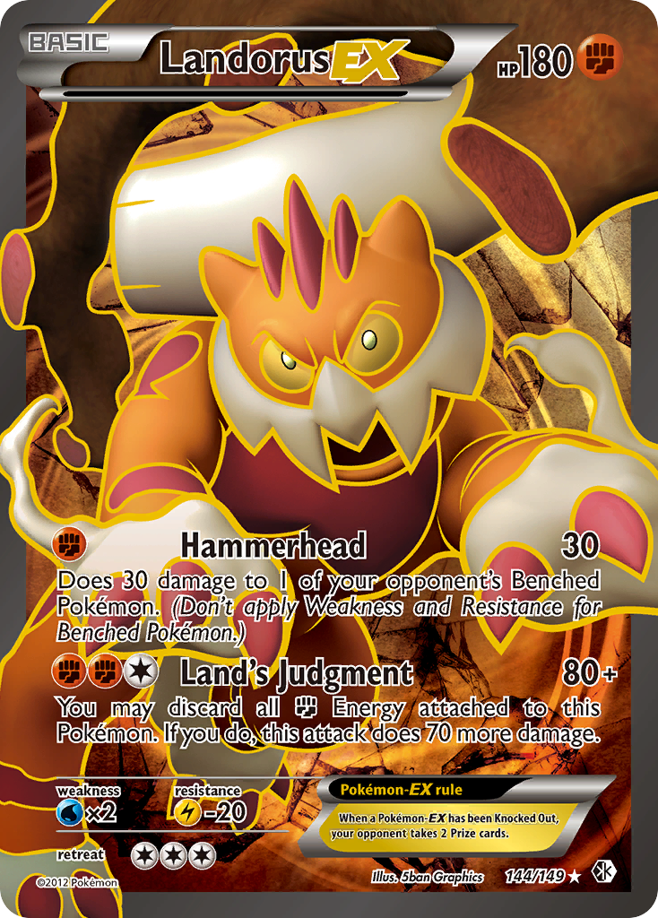 Landorus EX (144/149) [Black & White: Boundaries Crossed] | Kessel Run Games Inc. 