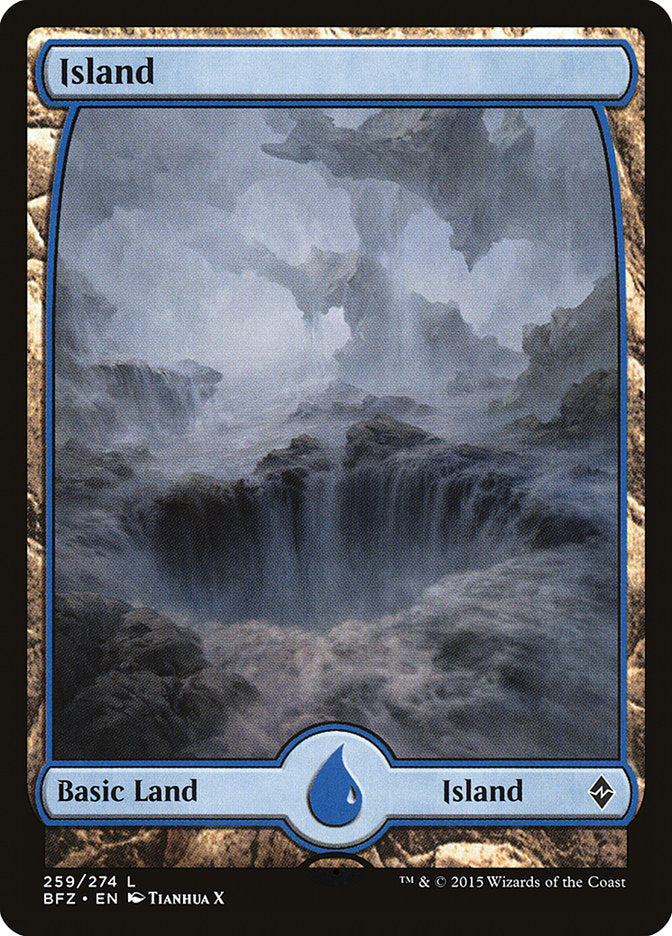 Island (259) (Full Art) [Battle for Zendikar] | Kessel Run Games Inc. 