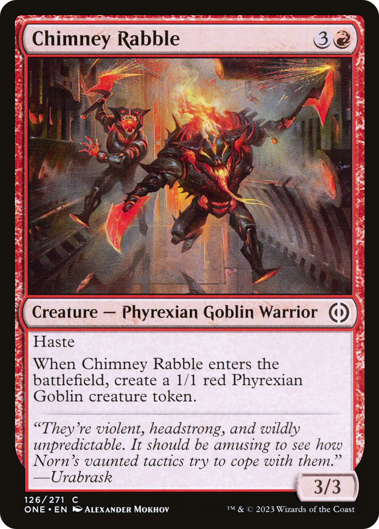 Chimney Rabble [Phyrexia: All Will Be One] | Kessel Run Games Inc. 