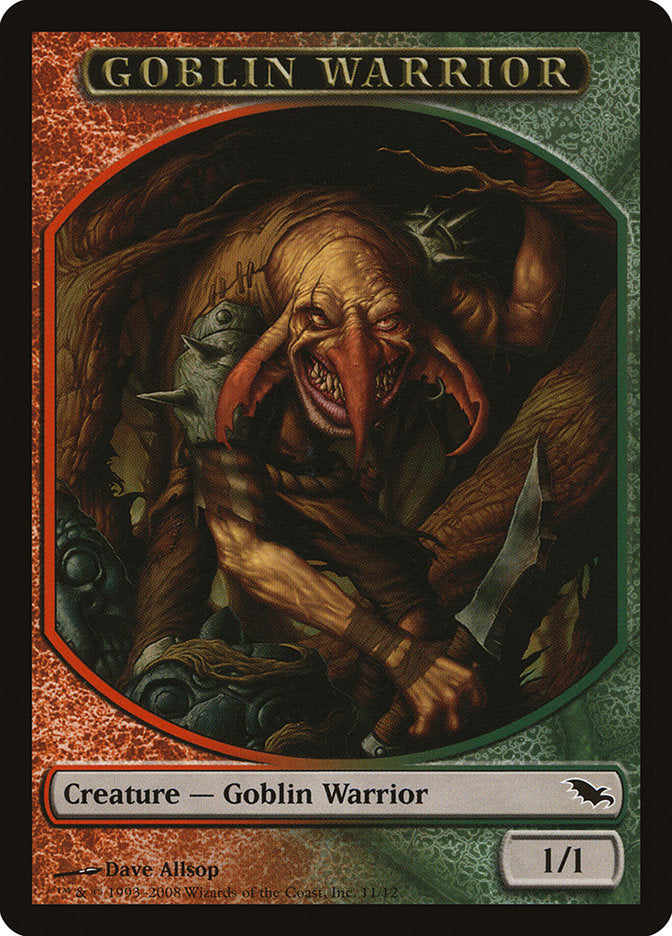 Goblin Warrior Token [Shadowmoor Tokens] | Kessel Run Games Inc. 