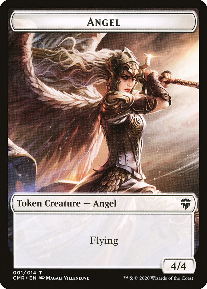 Angel // Treasure Double-Sided Token [Commander Legends Tokens] | Kessel Run Games Inc. 