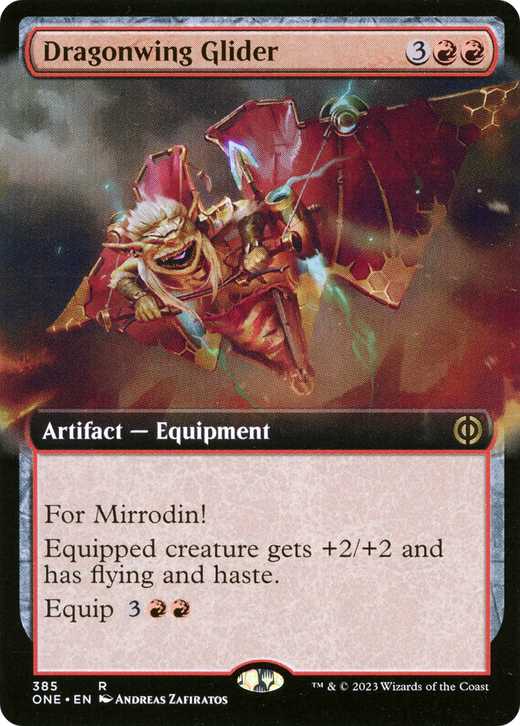 Dragonwing Glider (Extended Art) [Phyrexia: All Will Be One] | Kessel Run Games Inc. 