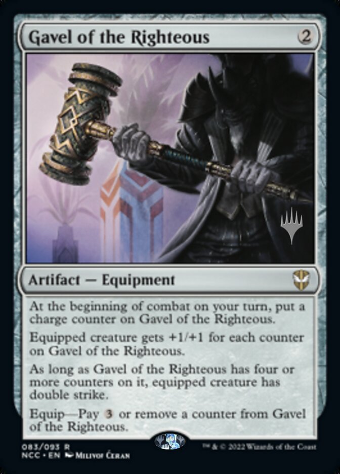 Gavel of the Righteous (Promo Pack) [Streets of New Capenna Commander Promos] | Kessel Run Games Inc. 