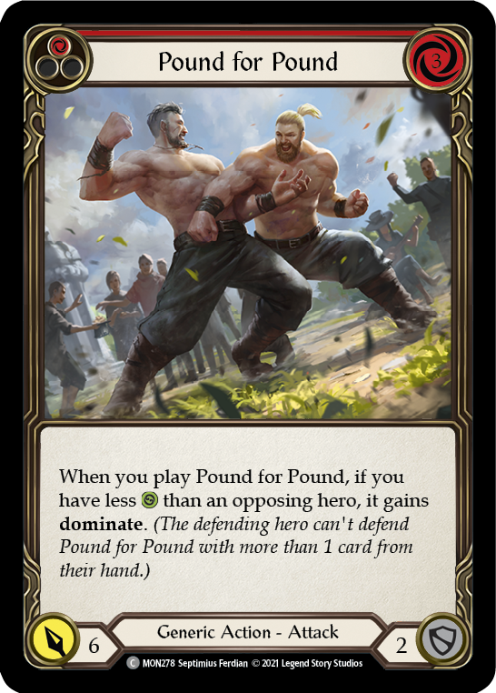 Pound for Pound (Red) [MON278] (Monarch)  1st Edition Normal | Kessel Run Games Inc. 