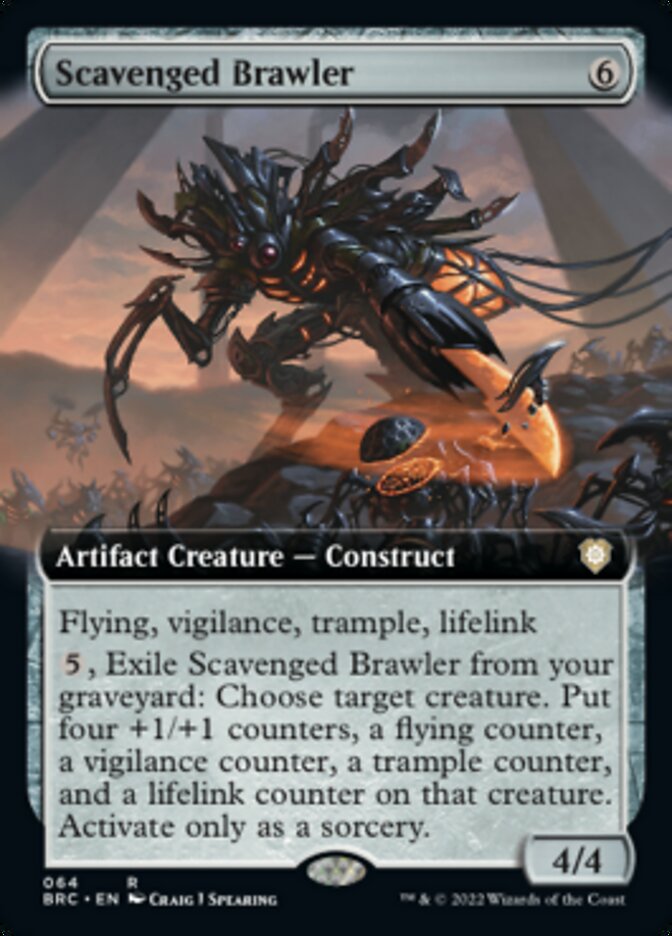 Scavenged Brawler (Extended Art) [The Brothers' War Commander] | Kessel Run Games Inc. 