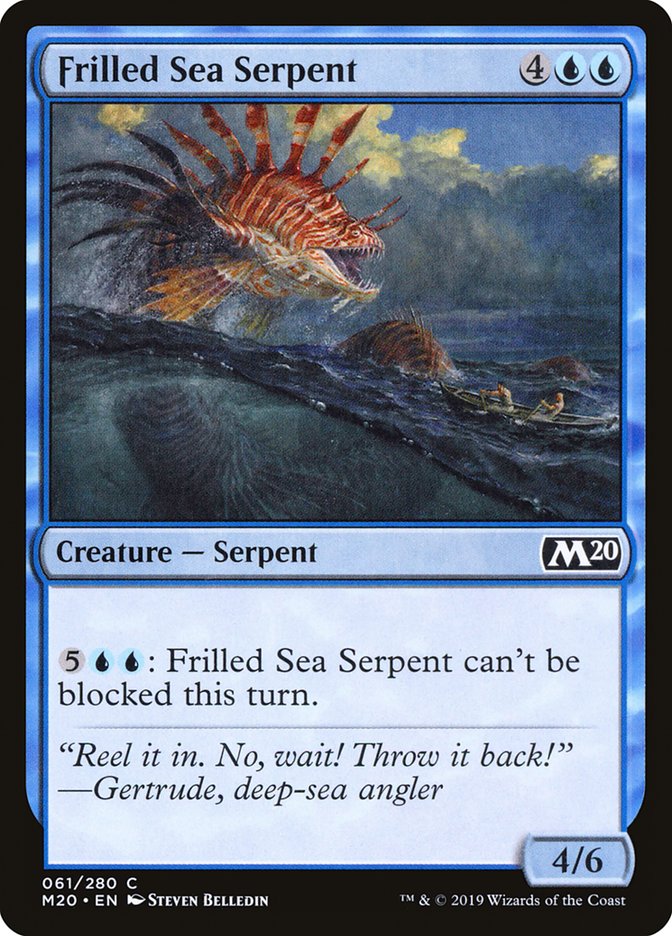 Frilled Sea Serpent [Core Set 2020] | Kessel Run Games Inc. 
