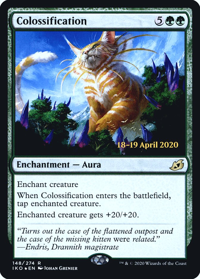 Colossification [Ikoria: Lair of Behemoths Prerelease Promos] | Kessel Run Games Inc. 