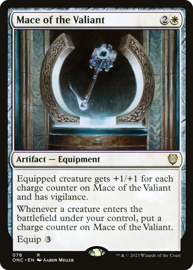 Mace of the Valiant [Phyrexia: All Will Be One Commander] | Kessel Run Games Inc. 
