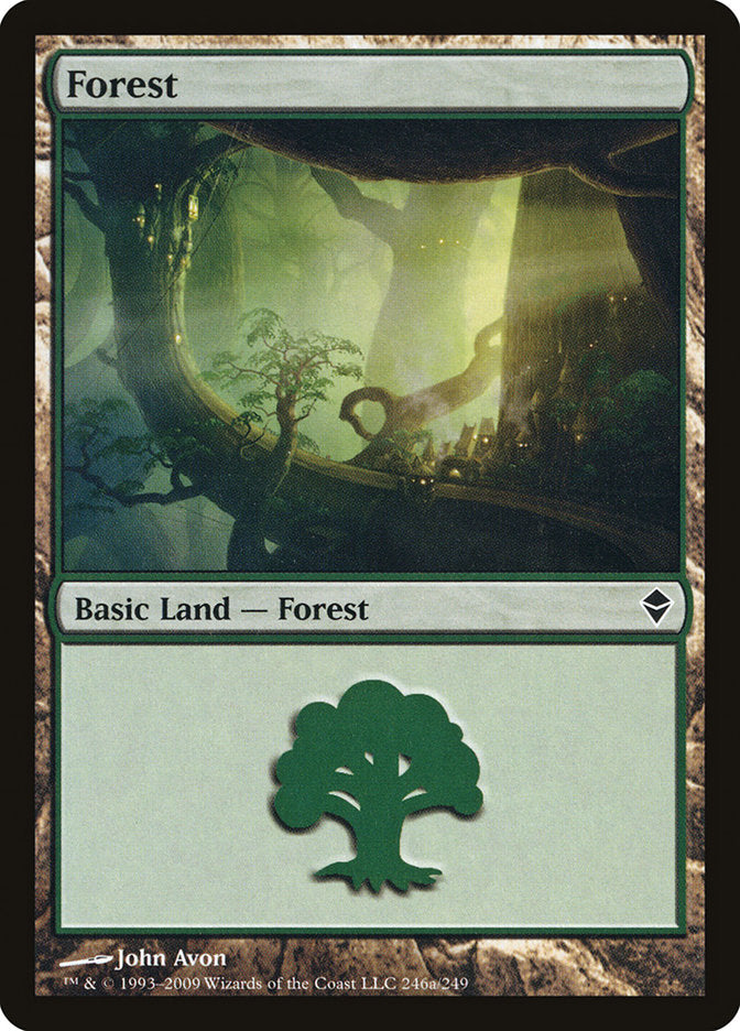 Forest (246a) [Zendikar] | Kessel Run Games Inc. 