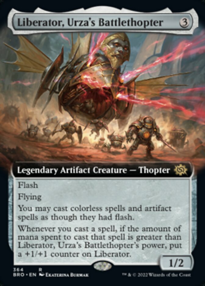 Liberator, Urza's Battlethopter (Extended Art) [The Brothers' War] | Kessel Run Games Inc. 