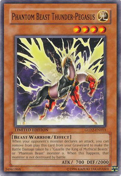 Phantom Beast Thunder-Pegasus [GLD2-EN013] Common | Kessel Run Games Inc. 
