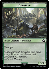 Gnome // Dinosaur (0001) Double-Sided Token [The Lost Caverns of Ixalan Tokens] | Kessel Run Games Inc. 