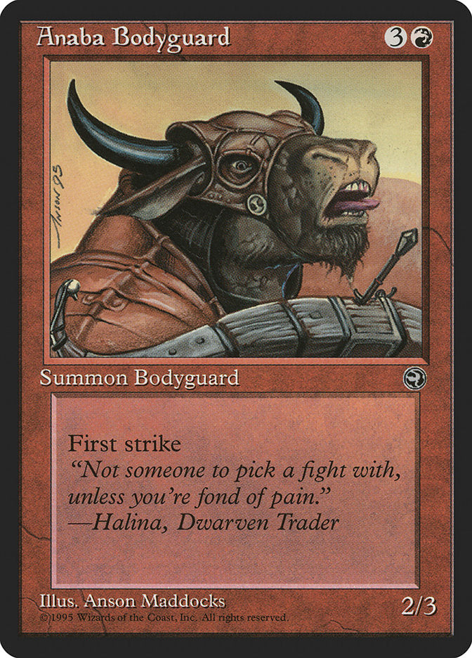 Anaba Bodyguard (Halina Flavor Text) [Homelands] | Kessel Run Games Inc. 