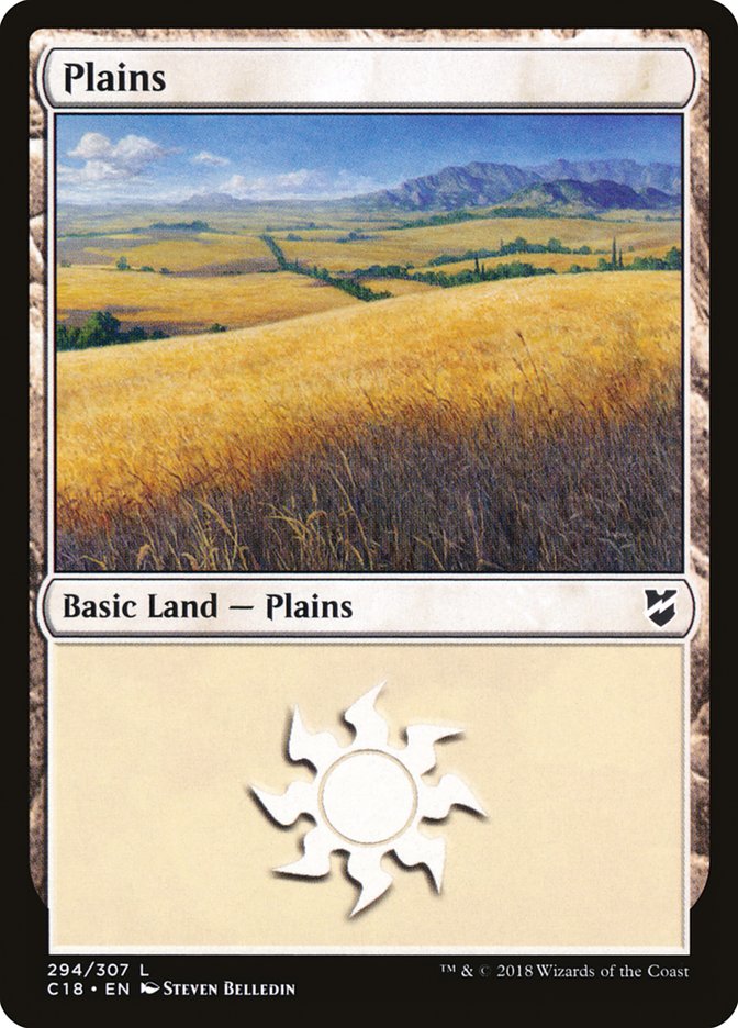 Plains (294) [Commander 2018] | Kessel Run Games Inc. 