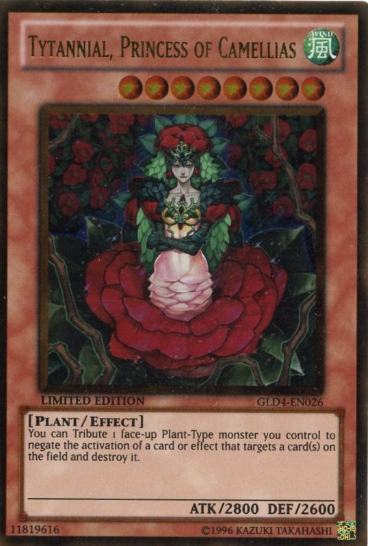 Tytannial, Princess of Camellias [GLD4-EN026] Gold Rare | Kessel Run Games Inc. 