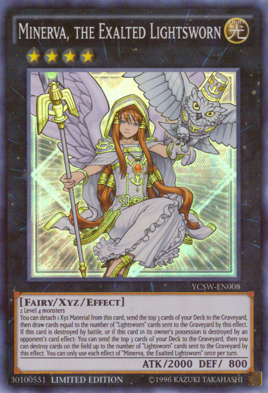 Minerva, the Exalted Lightsworn [YCSW-EN008] Super Rare | Kessel Run Games Inc. 